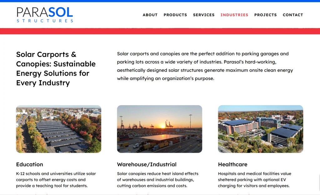 Parasol Site Industries - Clean Power Marketing