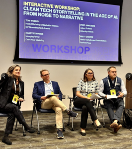 CHARGE Conference panel Cleantech Storytelling in the age of AI - Clean Power Marketing